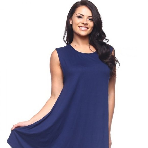 (FIRM) BUNDLE 3 TO SAVE Summer Navy Mini/Tunic - Picture 1 of 2